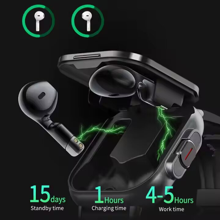 Smartwatch Multifuncional con Auriculares Inalámbricos Integrados.‏
